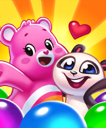 panda pop bubble shooter greyed out on iphone, wont delete
